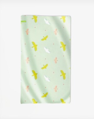 Saro Πετσέτα Παραλίας Microfiber Tropicool Mint 90x160εκ.