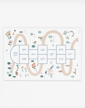 Play & Go Στρωματάκι-παζλ διπλής όψης - κουτί αποθήκευσης - Κουτσό