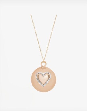 Proud Mama Μελωδικό Μενταγιόν Lilo Heart Pink