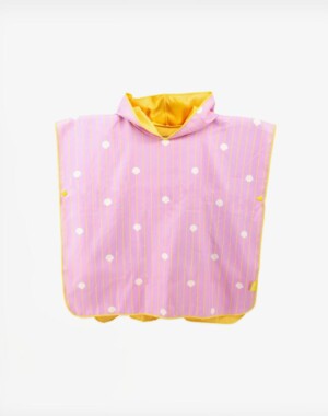 Quut Παιδικό πόντσο Κοχύλια Banana Pink