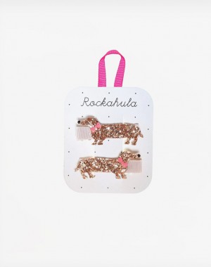 Rockahula Kids Κλιπ μαλλιών Morris Sausage Dog