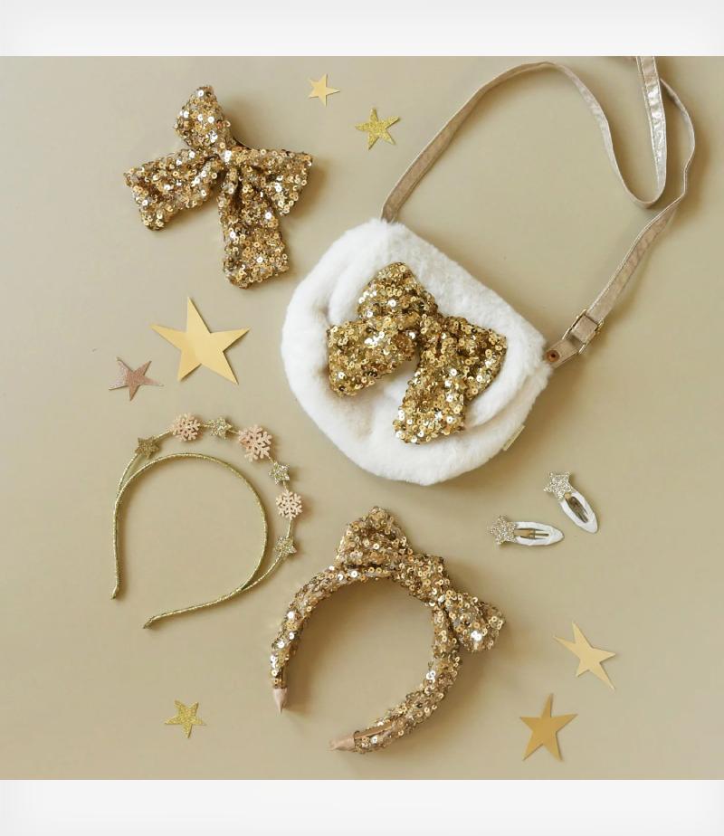 Rockahula Kids Κλιπ μαλλιών Bedazzle Sequin Bow - Image 4