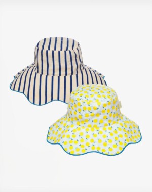 Rockahula Kids Καπέλο Διπλής Όψης Lemon Drop Stripy για 3-6 ετών