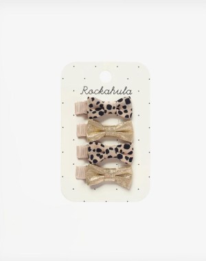 Rockahula Kids Κλιπ μαλλιών Leopard Shimmer Mini Bow