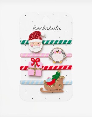 Rockahula Kids Λαστιχάκια Μαλλιών Merry Santa