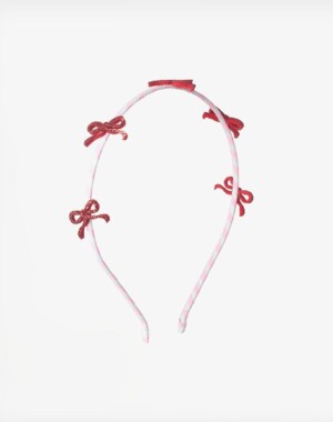 Rockahula Kids Στέκα μαλλιών Candy Stripe Glitter Bow