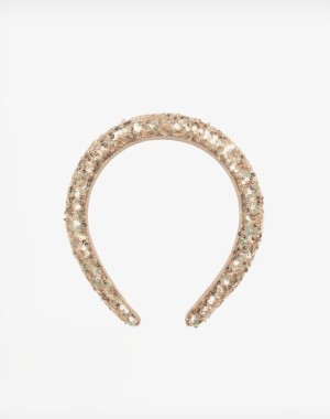 Rockahula Kids Στέκα μαλλιών Gold Sequin Padded