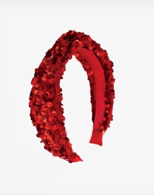 Rockahula Kids Στέκα μαλλιών Sequin Velvet Red