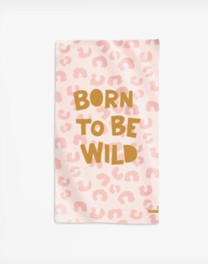 Saro Πετσέτα Παραλίας Microfiber Born to be Wild 90x160εκ.
