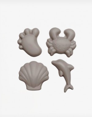 Scrunch Καλούπια από ανακυκλώσιμη σιλικόνη Warm Grey (4 Τεμάχια)