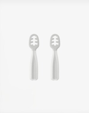 Kiokids Σετ 2 Κουταλάκια Αυτοσίτισης Γκρι 6+ μηνών