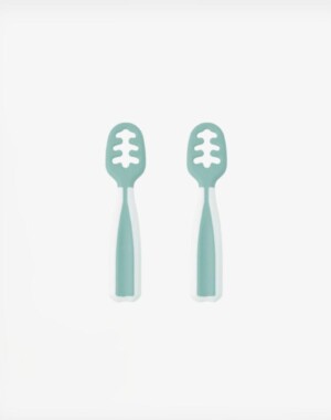 Kiokids Σετ 2 Κουταλάκια Αυτοσίτισης Μέντα 6+ μηνών