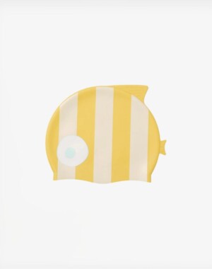 Sunnylife Σκουφάκι Κολύμβησης Finn the Fish Mustard Stripes