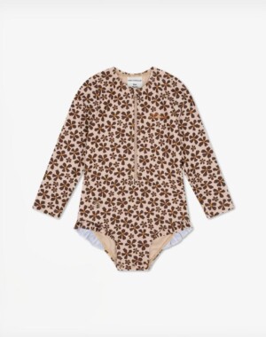 Swim Essentials Ολόσωμο μαγιό με μακριά μανίκια "Wild Flower"