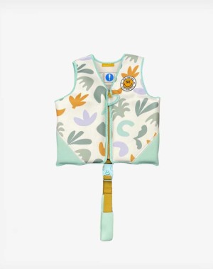 Swim Essentials Σωσίβιο γιλέκο κολύμβησης με ιμάντα ασφαλείας για παιδιά 3-6 ετών "Abstract"