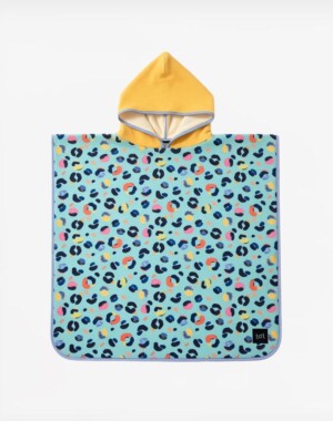Teeter Totter Παιδικό Poncho θαλάσσης One Size Green Leopard