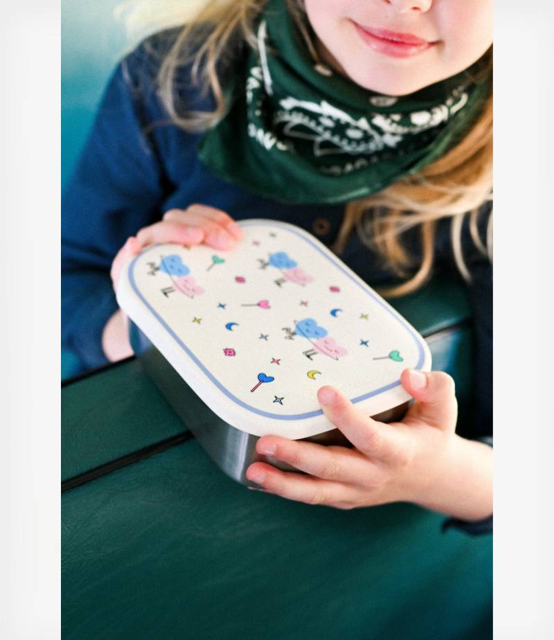 The Cotton Cloud Ανοξείδωτο Παιδικό Δοχείο Φαγητού Dancing Hearts - Image 3