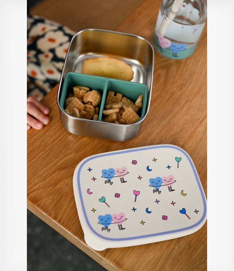 The Cotton Cloud Ανοξείδωτο Παιδικό Δοχείο Φαγητού Dancing Hearts - Image 5