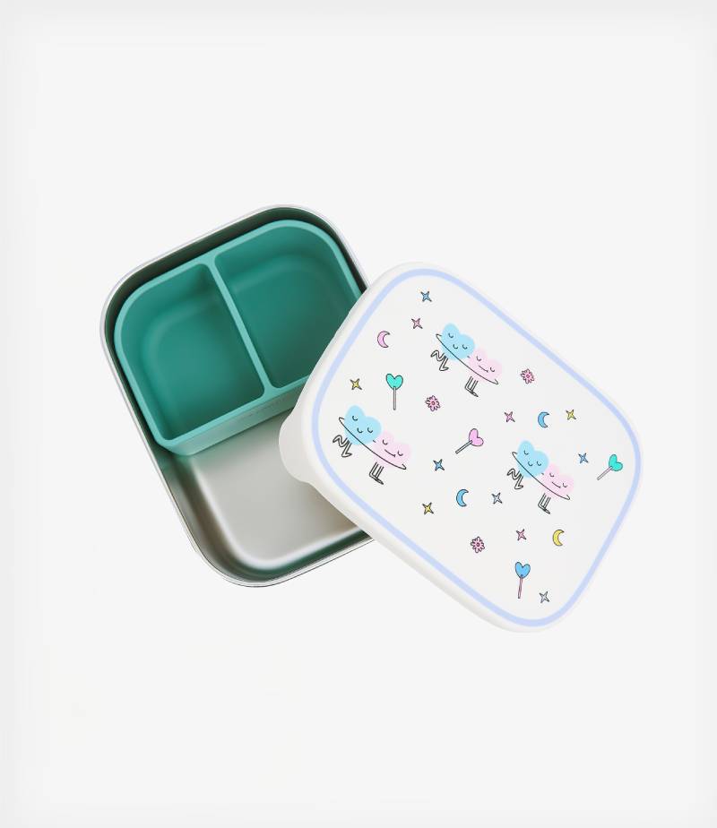 The Cotton Cloud Ανοξείδωτο Παιδικό Δοχείο Φαγητού Dancing Hearts