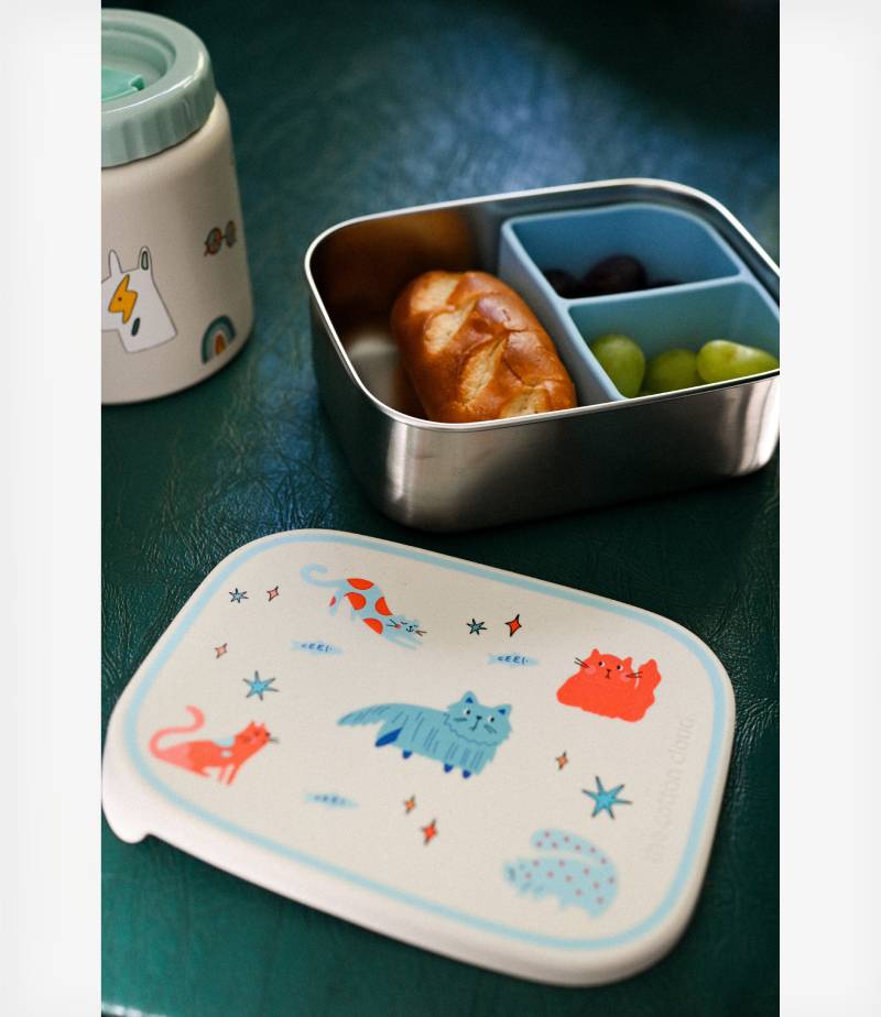 The Cotton Cloud Ανοξείδωτο Παιδικό Δοχείο Φαγητού Meowtiful Cats - Image 5