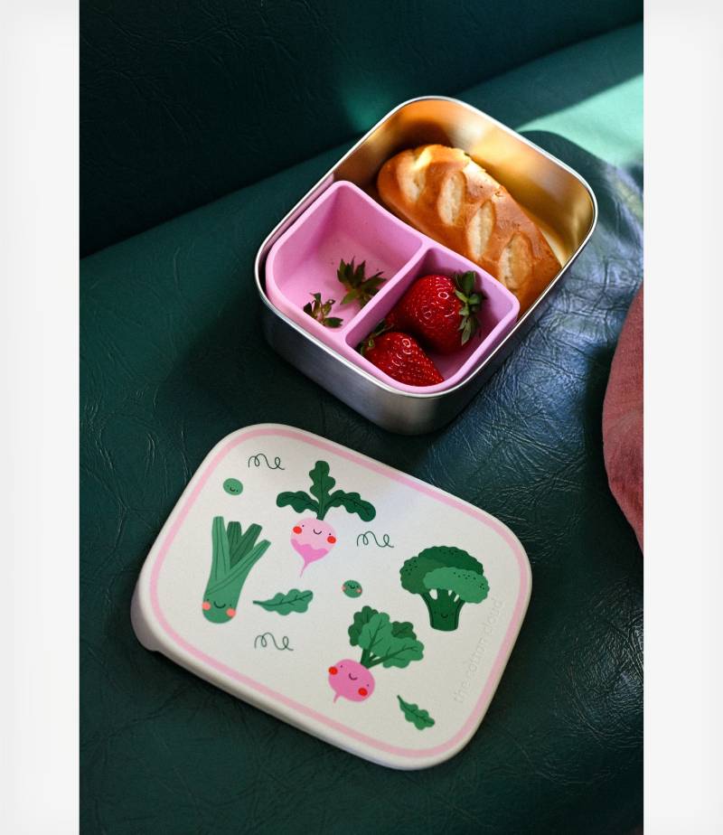 The Cotton Cloud Ανοξείδωτο Παιδικό Δοχείο Φαγητού Veggie Pals - Image 5