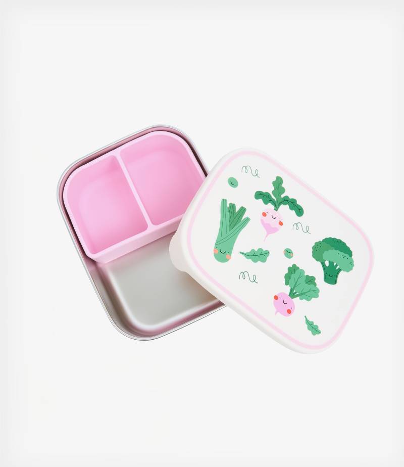 The Cotton Cloud Ανοξείδωτο Παιδικό Δοχείο Φαγητού Veggie Pals