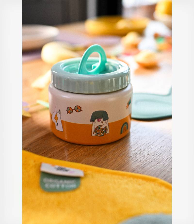 The Cotton Cloud Ανοξείδωτο θερμός φαγητού 500ml Funky Dogs - Image 2