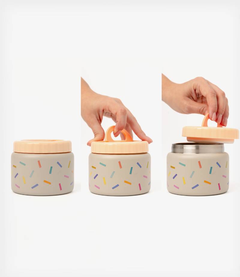 The Cotton Cloud Ανοξείδωτο θερμός φαγητού 500ml Confetti - Image 4