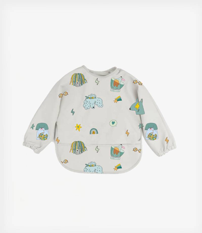 The Cotton Cloud Σαλιάρα με μακρύ μανίκι Funky Dogs