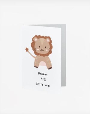 Tiny Toes Ευχετήρια Κάρτα "Dream Big Little One"