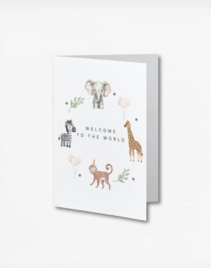 Tiny Toes Ευχετήρια Κάρτα "Welcome to the world"