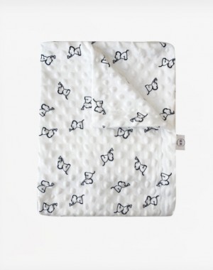 Tiny Toes Κουβέρτα Βελουτέ Elephant White 72×100cm
