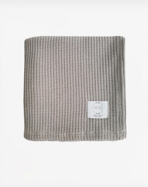 Κουβέρτα Πλεκτή Αγκαλιάς Grey