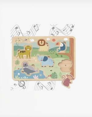 Tooky Toy Sound Puzzle Animals – Παζλ με ήχο Ζωάκια
