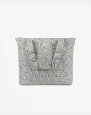 Walking Mum Αδιάβροχη Τσάντα Παραλίας με Δίχτυ Flowers