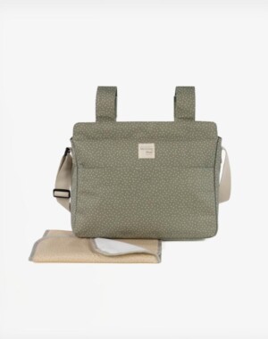 Walking Mum Τσάντα Αλλαξιέρα Poppy Olive Πουά