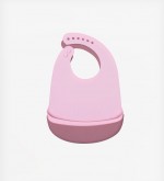 We Might Be Tiny Αδιάβροχη Σαλιάρα Catchie Bibs Dusty Rose-Pink 2τμχ