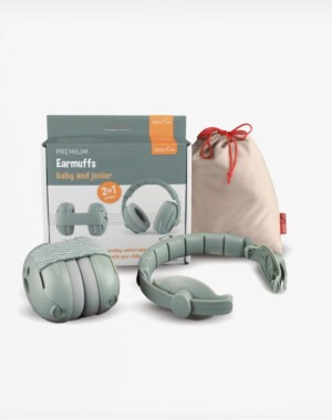 ZAZU fun Ωτοασπίδες Προστασία Ακοής για Βρέφη και Νήπια (2 σε 1) Πράσινο