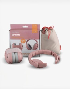 ZAZU fun Ωτοασπίδες Προστασία Ακοής για Βρέφη και Νήπια (2 σε 1) Ροζ