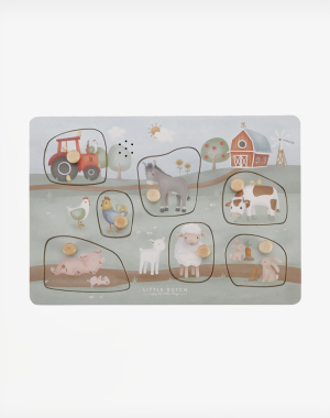 Little Dutch Ξύλινο παζλ με ήχους Little Farm FSC